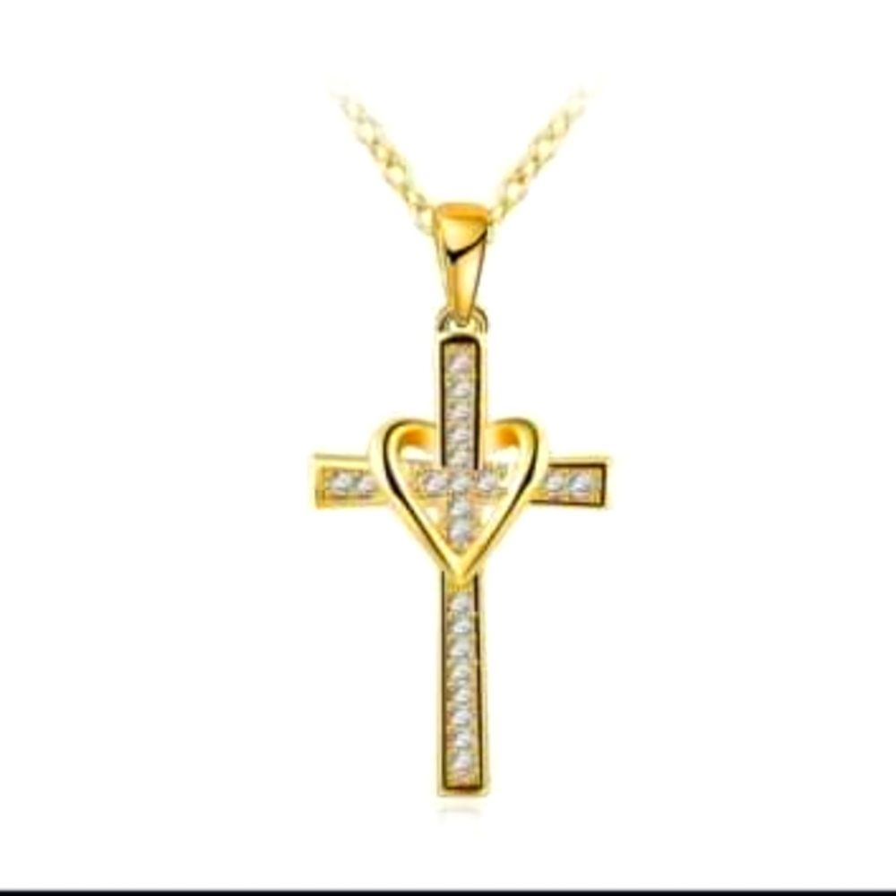 Stainless Steel Crucifix Necklace.